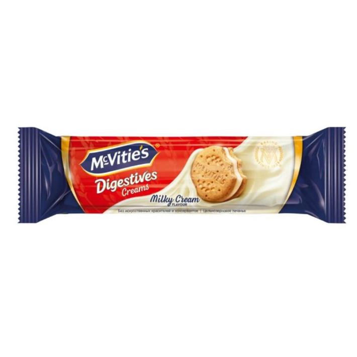 ПЕЧЕНЬЕ MCVITIE'S ЦЕЛЬНОЗЕРНОВОЕ С МОЛОЧНЫМ КРЕМОМ 90ГР