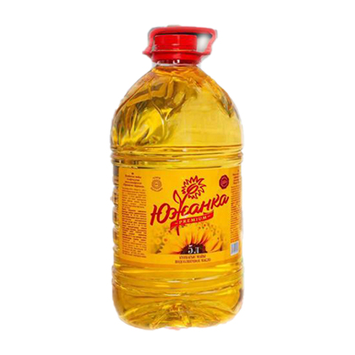 МАСЛО ПОДСОЛНЕЧНОЕ РАФ.ДЕЗ. ЮЖАНКА 5Л.