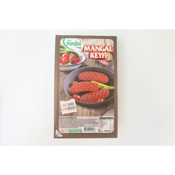 КОЛБАСА(СУДЖУК) СЫРАЯ ИЗ ИНДЕЙКИ ДЛЯ БАРБЕКЮ MANGAL KEYFİ 300ГР