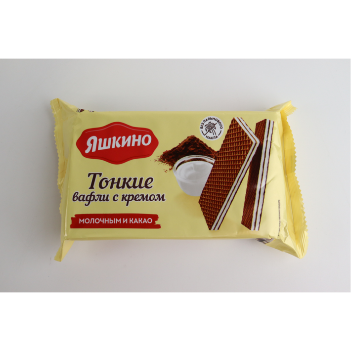 ВАФЛИ ТОНКИЕ ЯШКИНО КАКАО 144ГР