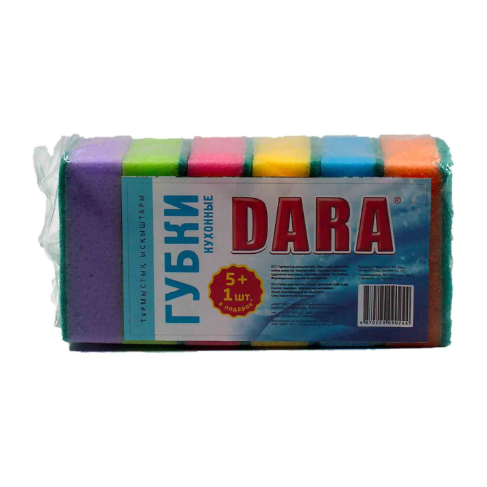 Губки Dara кухонные 5+1 шт