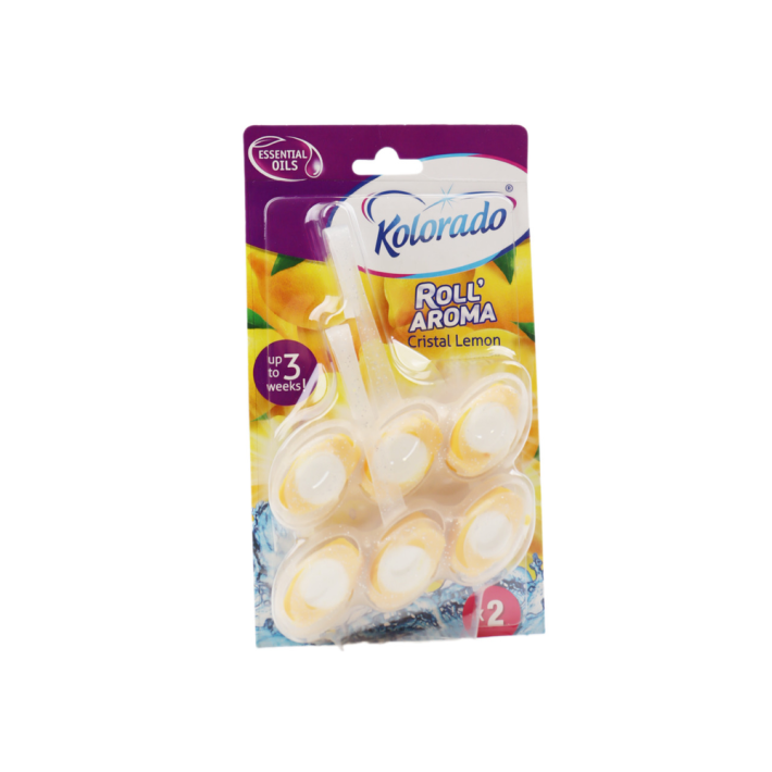 БРУСОК ТУАЛЕТНЫЙ KOLORADO ROLL AROMA DUOPACK ЛИМОН 2X51ГР