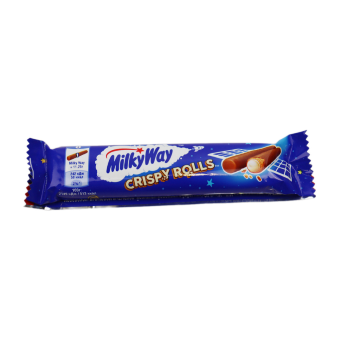 ВАФЕЛЬНЫЕ ТРУБОЧКИ MILKY WAY КРИСПИ РОЛЛС 22,5ГР