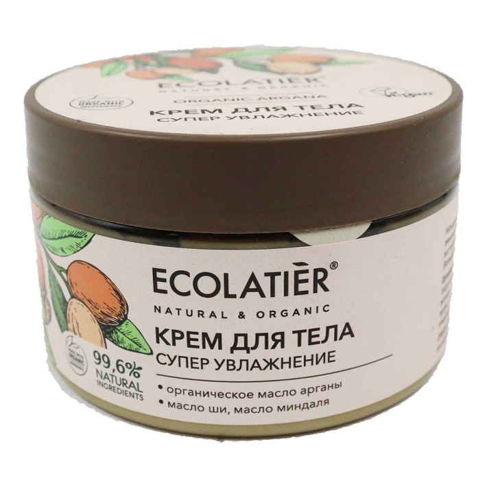 VEGAN КРЕМ ECL GREEN Д/ТЕЛА СУПЕР УВЛАЖНЯЮЩИЙ ORGANIC ARGANA 250МЛ