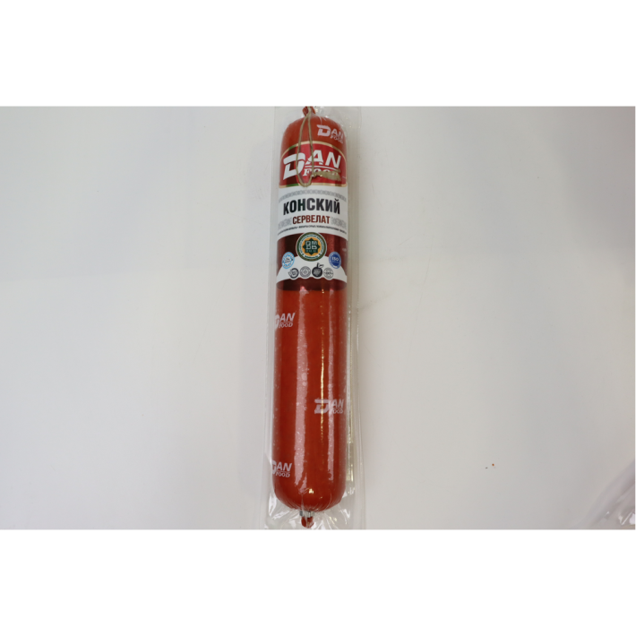 КОЛБАСА DAN FOOD СЕРВЕЛАТ КОНСКИЙ П/К 600ГР