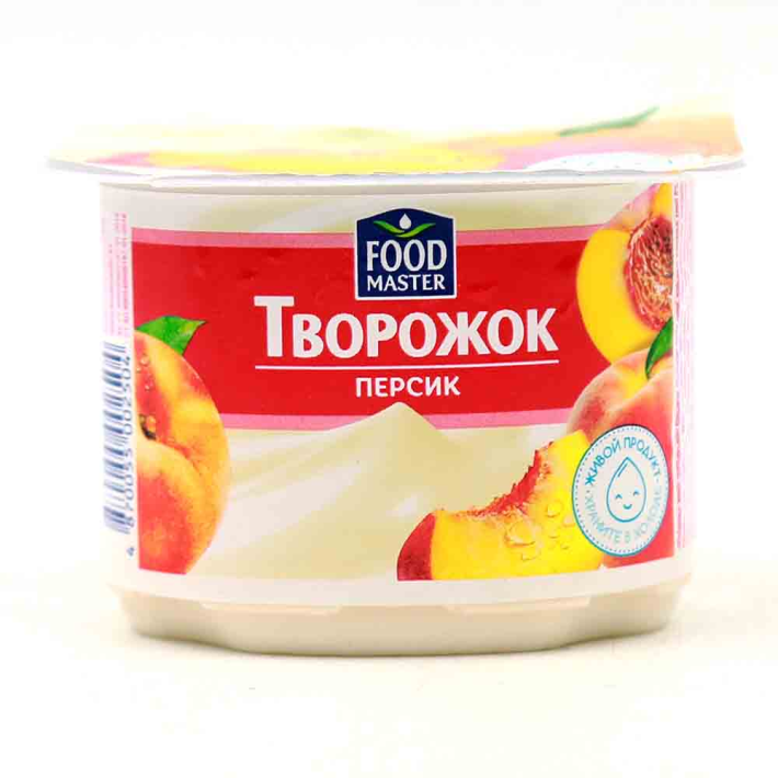 Творожок сузбеше Food Master персик 4% 100 г