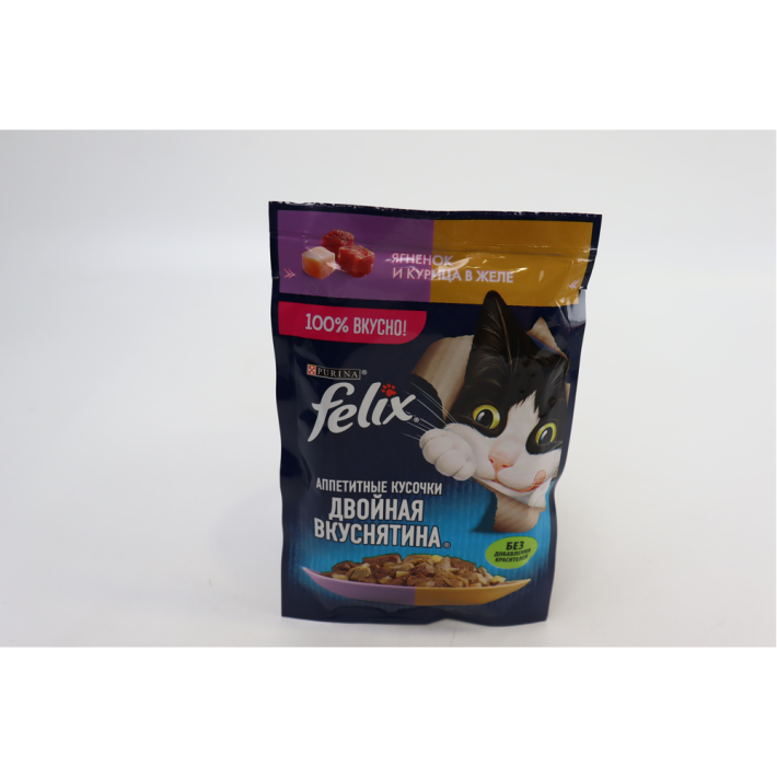 FELIX ДВОЙНАЯ ВКУСНЯТИНА ЯГН КУР 75ГР