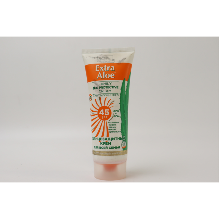 КРЕМ СОЛНЦЕЗАЩИТНЫЙ EXTRA ALOE С РЕПЕЛЕНТНЫМ ЭФФ SPF45 100МЛ