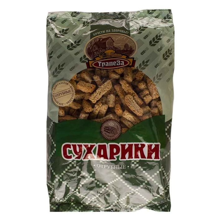 Сухари Трапезаки бульонные отруби 350 г