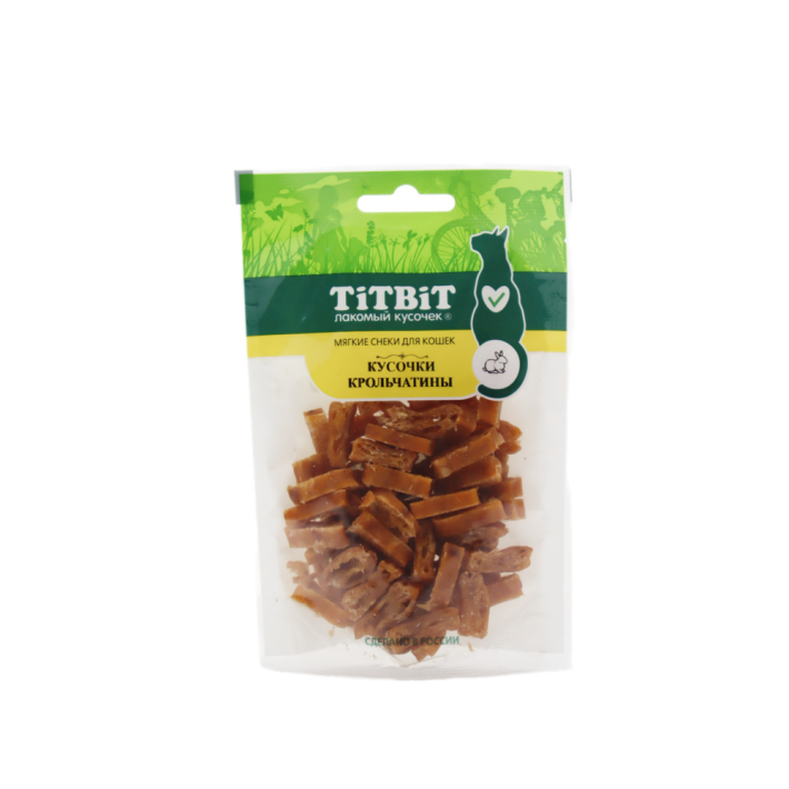 МЯСНЫЕ СНЕКИ TITBIT КУСОЧКИ КРОЛЬЧЯТИНЫ Д/КОШЕК 40ГР