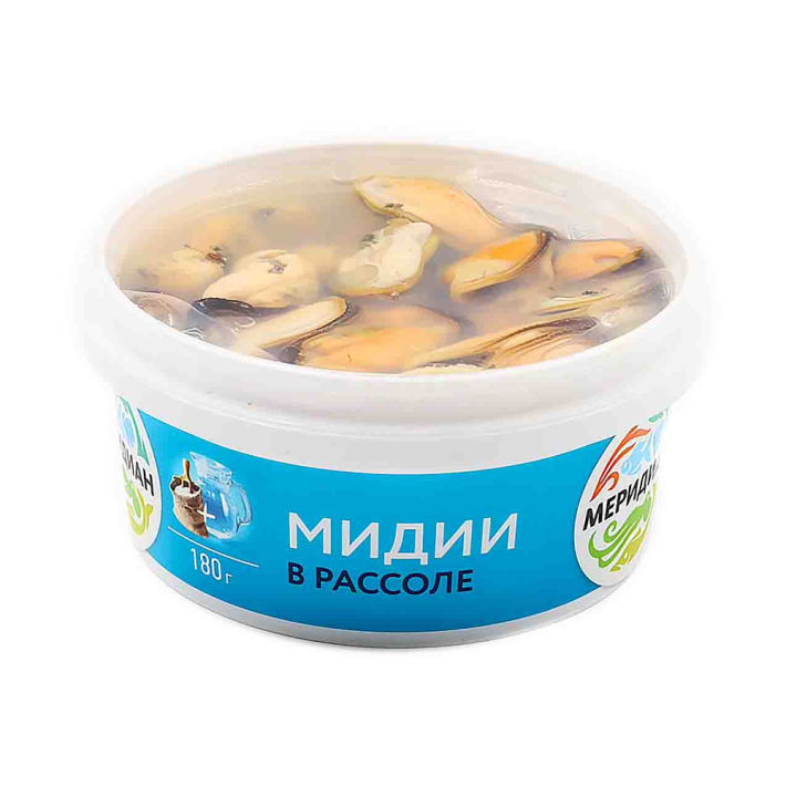 Мидии Меридиан в рассоле 180 г