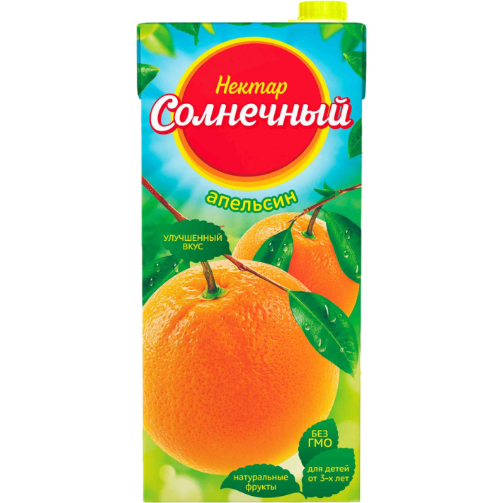 Сок Нектар Солнечный апельсин 1,93 л