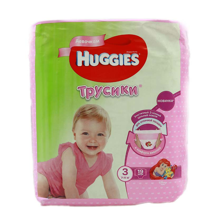 Подгузники Huggies размер 3 19 шт girl