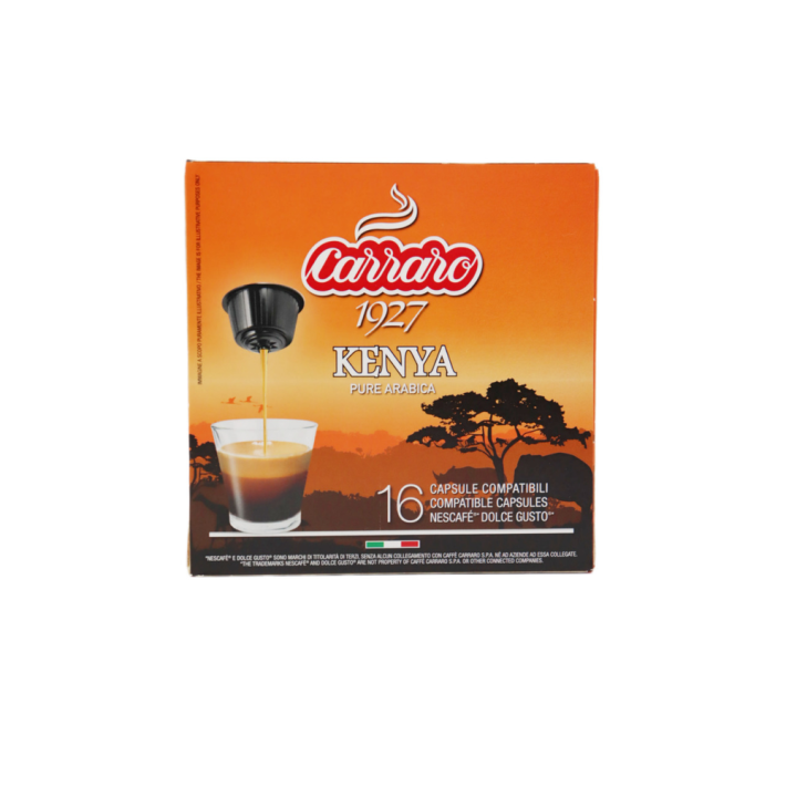 КОФЕ В КАПСУЛАХ CARRARO KENYA ДЛЯ DOLCE GUSTO 16ШТ 190ГР
