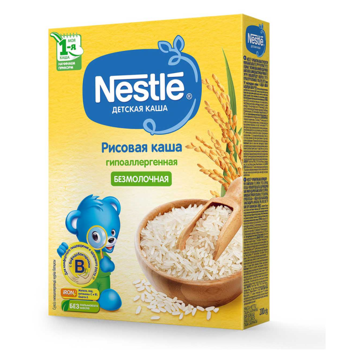 Каша Nestle безмолочная рисовая 200 г