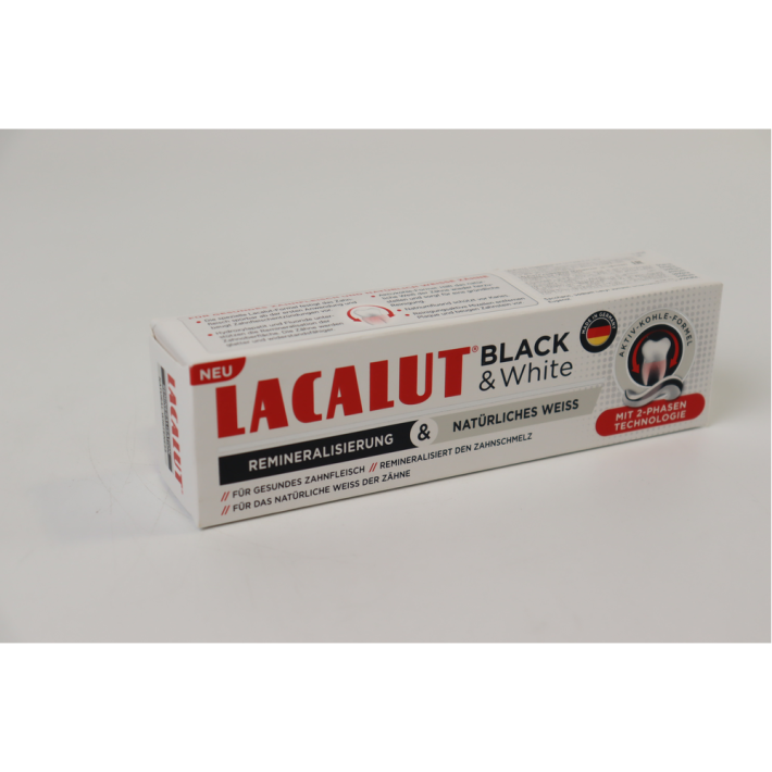 ПАСТА ЗУБНАЯ LACALUT BLACK WHITE 75МЛ
