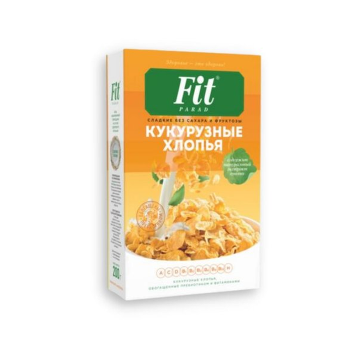 Хлопья кукурузные Fit parad 200 г