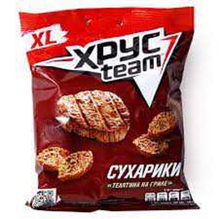 СУХАРИКИ ХРУСTEAM ТЕЛЯТИНА НА ГРИЛЕ 100ГР