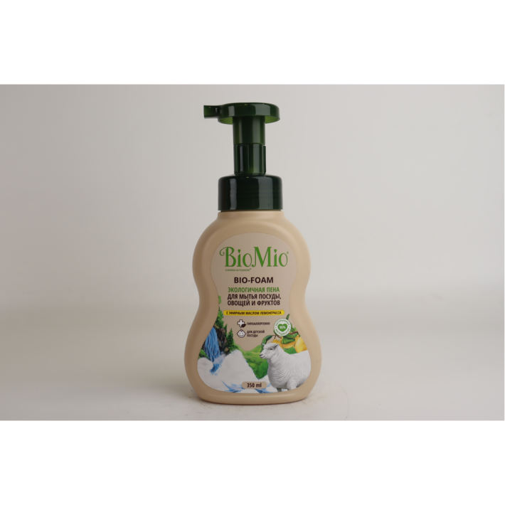 ПЕНА ДЛЯ МЫТЬЯ ПОСУДЫ BIOMIO BIO-FOAM ЛЕМОНГРАСС 350МЛ