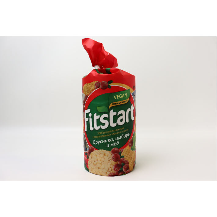 Хлебцы мультизлак Fitstart брусника имбирь мед 100 г