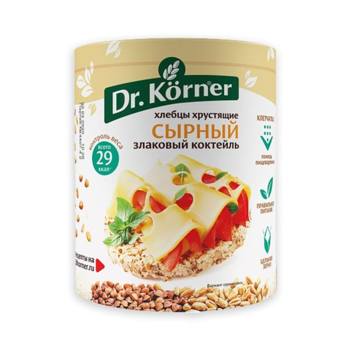 Хлебцы Dr.Korner злаковый коктейль сырный 100 г