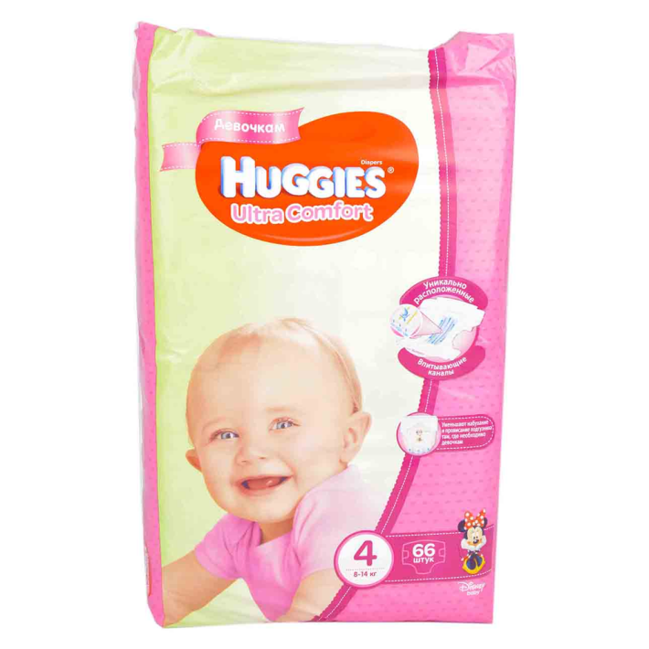 Подгузники Huggies uc mega 66 шт