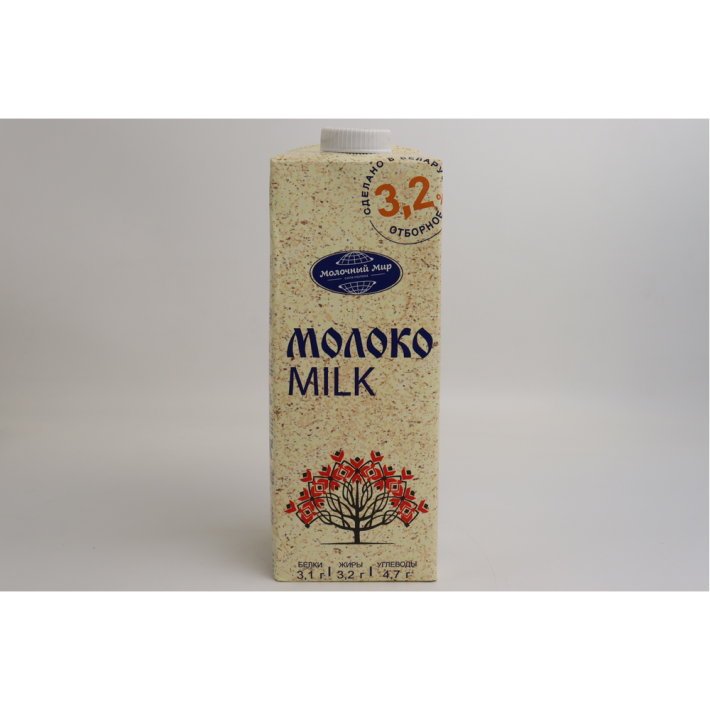 МОЛОКО СТЕРИЛИЗОВАННОЕ МОЛОЧНЫЙ МИР 3.2% 1Л