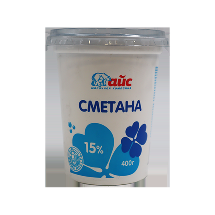 СМЕТАНА АЙС 15% 400ГР ПЛ/СТ