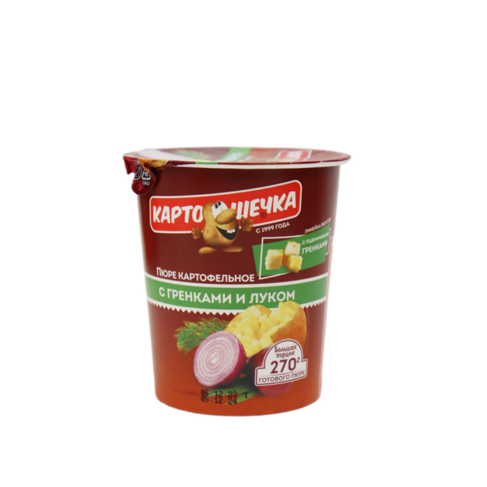 ПЮРЕ КАРТ КАРТОШЕЧКА С ЛУКОМ И ГРЕНКАМИ ТС 40ГР