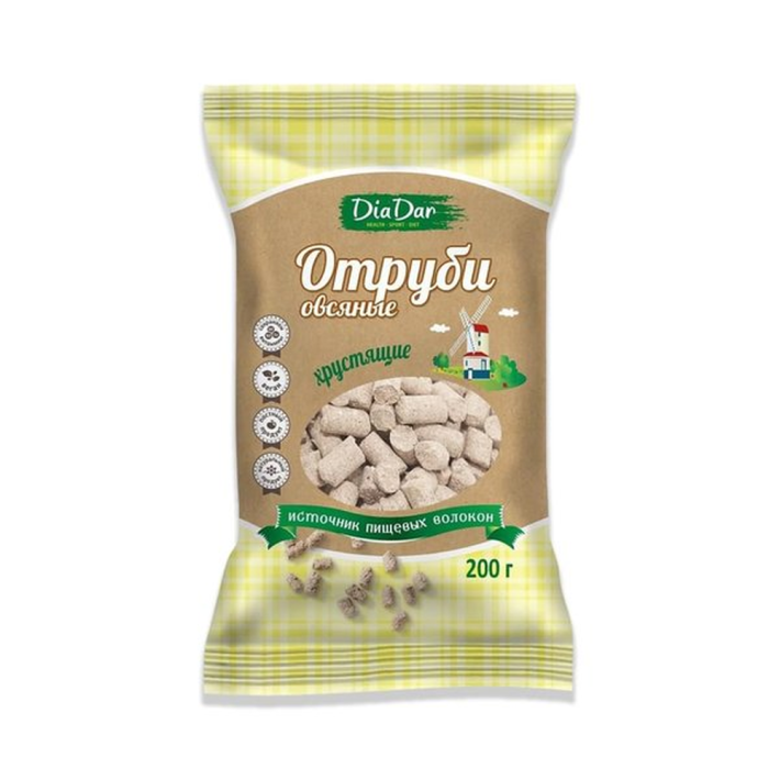 Отруби Диадар Овсяные 200 гр