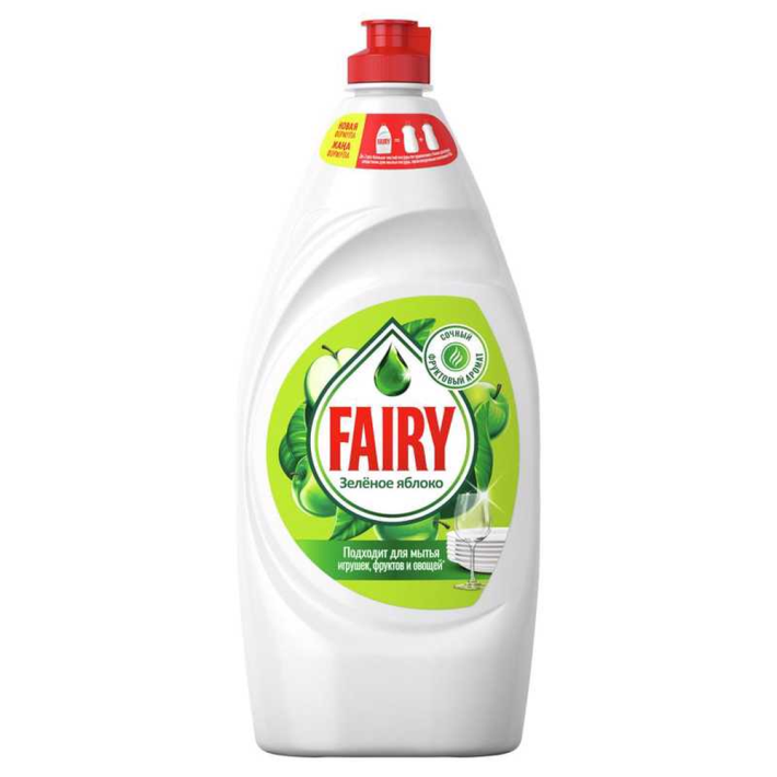 Средство для мытья посуды Fairy зеленое яблоко 900 мл