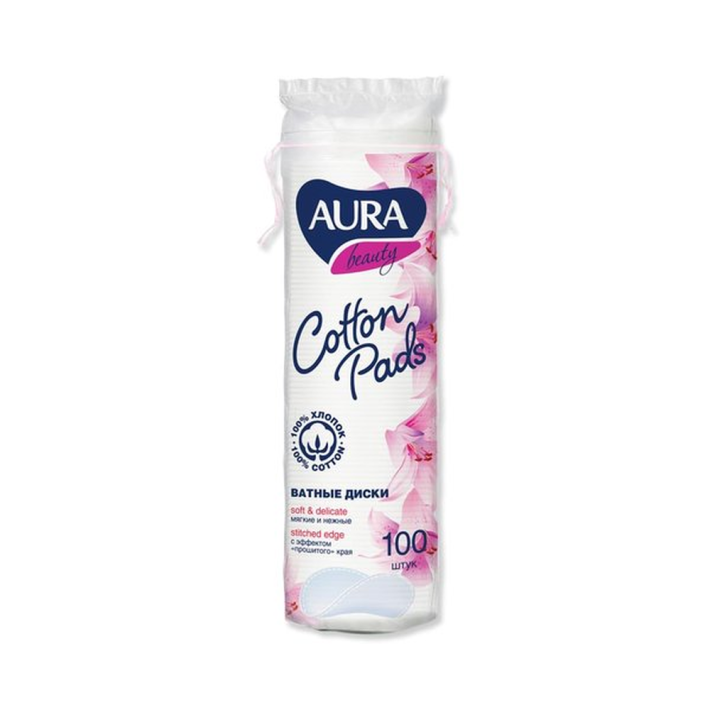 Ватные диски Aura Beauty 100 шт