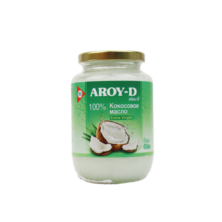Масло кокосовое Aroy-D 100% Extra Virgin 450 мл