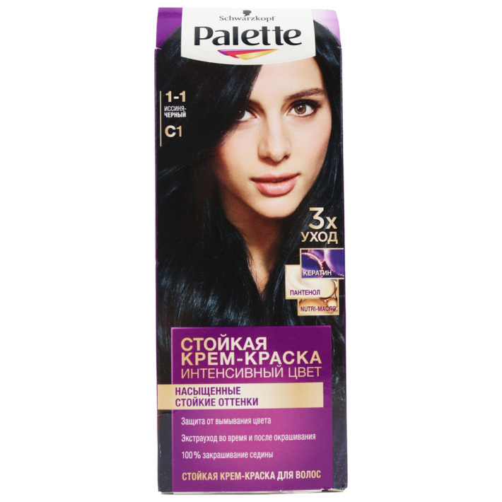 Крем краска Palette c1 иссин черный
