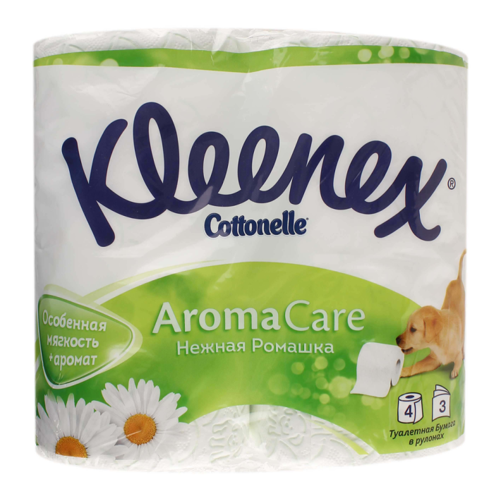 Бумага туалетная Kleenex bt chamomile 155sc 4x10