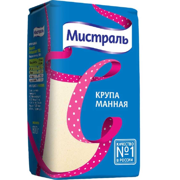 Крупа Мистраль манная 800 г