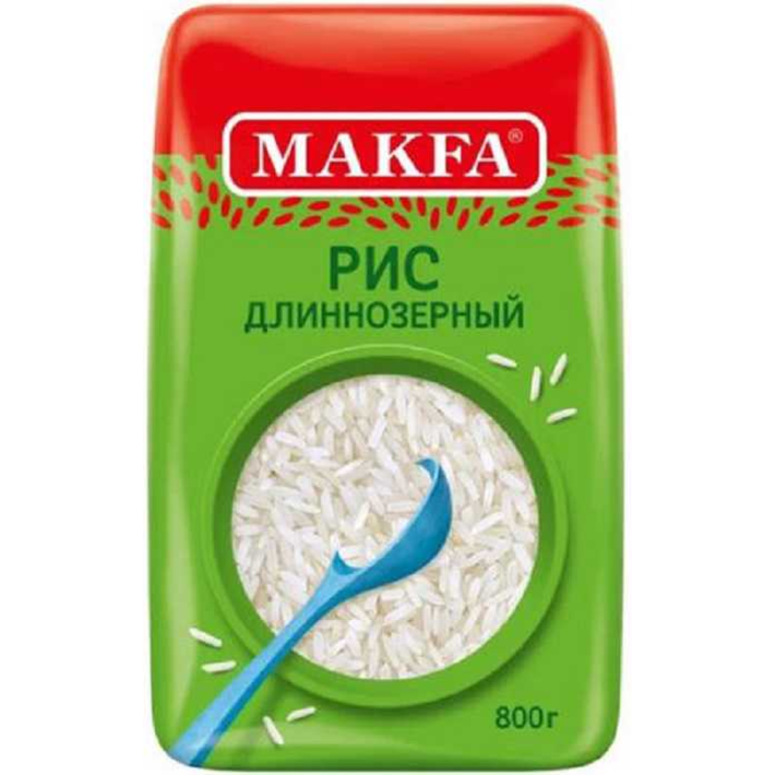 Рис Макфа Шлифованный Длиннозерный 800 г