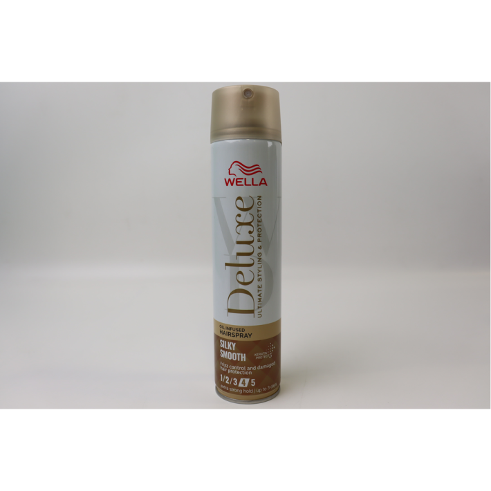 ЛАК WELLA DELUXE ГЛАДКОСТЬ ШЕЛКА ЭКСТРАСИЛЬНАЯ ФИКС 250МЛ