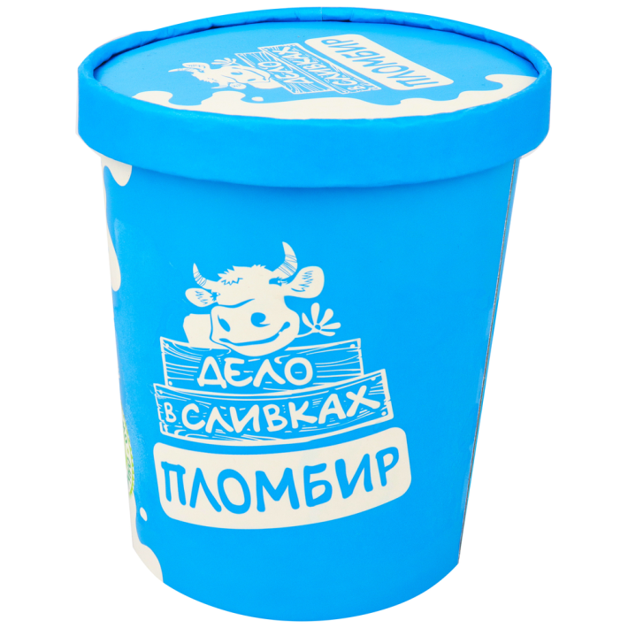 Мороженое пломбир Дело в сливках ваниль 450 г