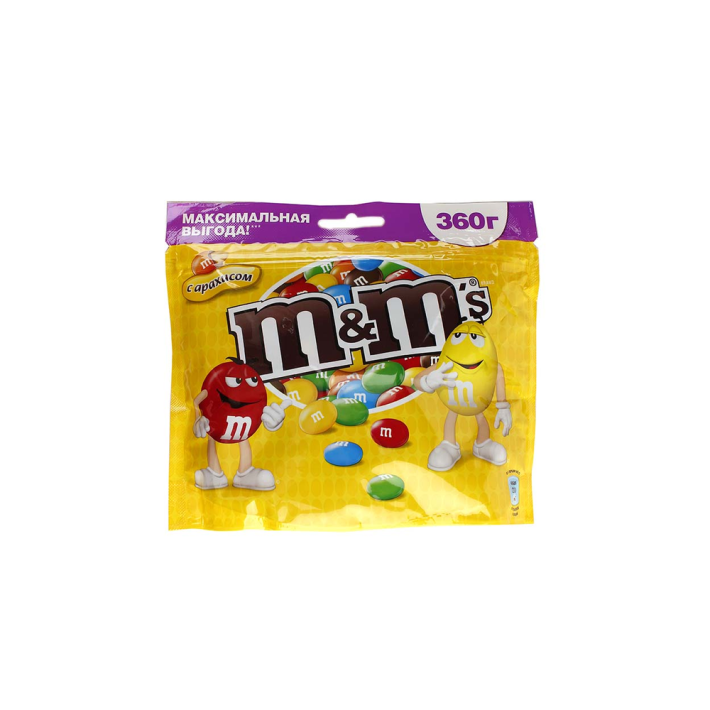 Конфеты M&ms арахис 360 г