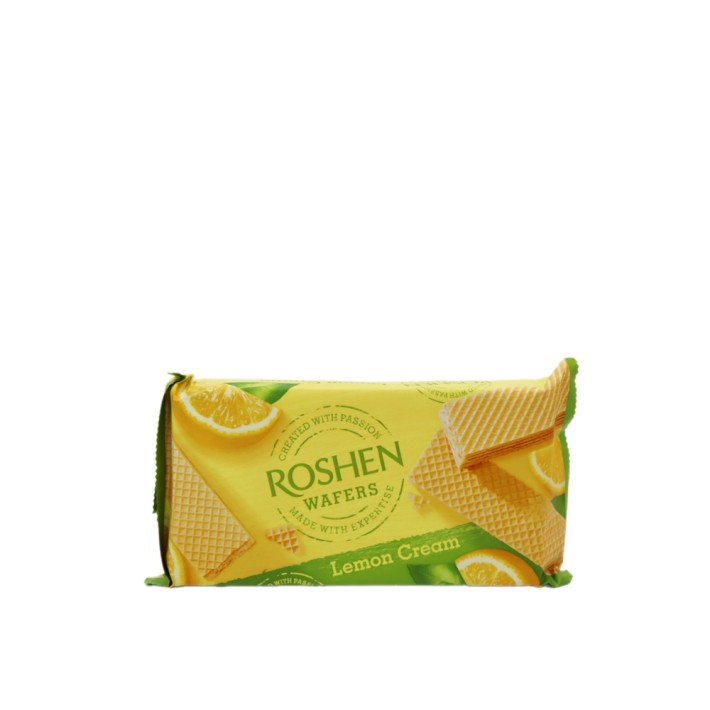 ВАФЛИ ROSHEN WAFERS ЛИМОН 216ГР 16ШТ