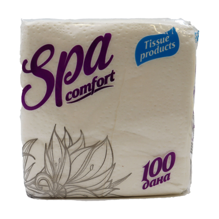САЛФЕТКИ SPA COMFORT БЕЛЫЕ 24*24СМ 100ШТ