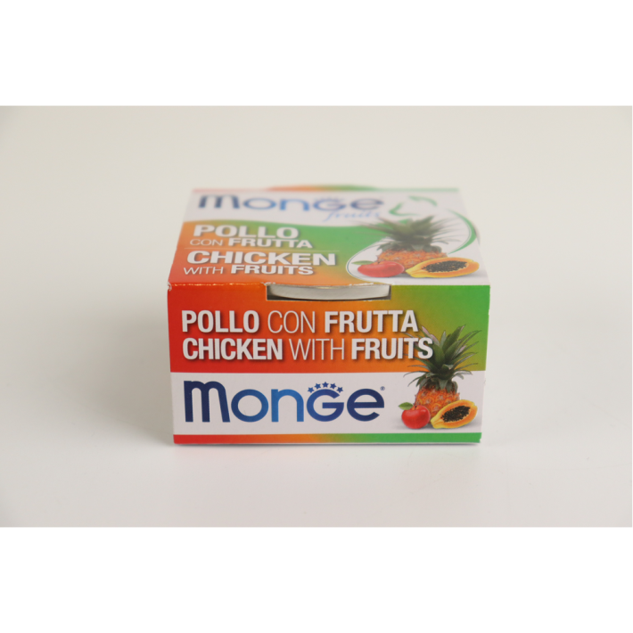 Лакомства Monge frut кусочки для кошек Курица и Фрукты 80 г