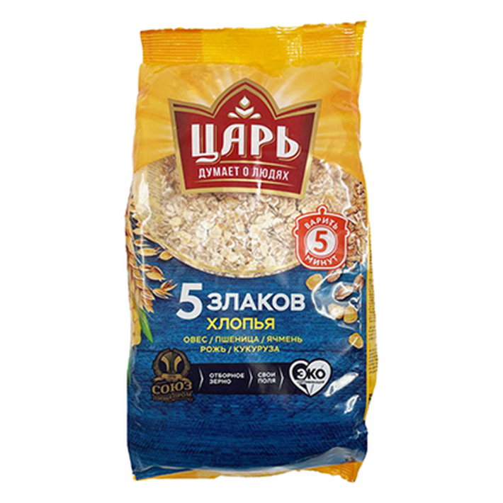 ХЛОПЬЯ ИЗ 5 ЗЛАКОВ 400ГР