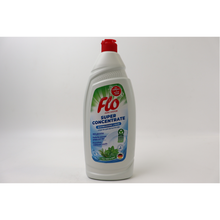 СРЕДСТВО Д/МЫТЬЯ ПОСУДЫ FLO PURE TEA TREE&MINT 900МЛ