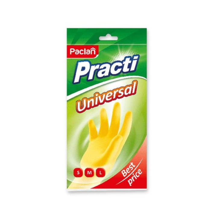 Перчатки Paclan Universal желтые m