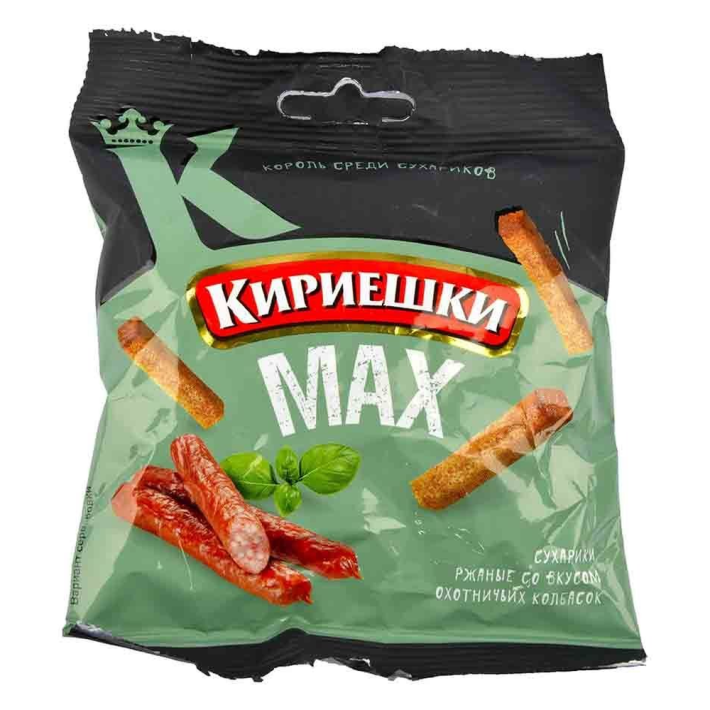 Кириешки Мах охотничьи Колбаски 40 г