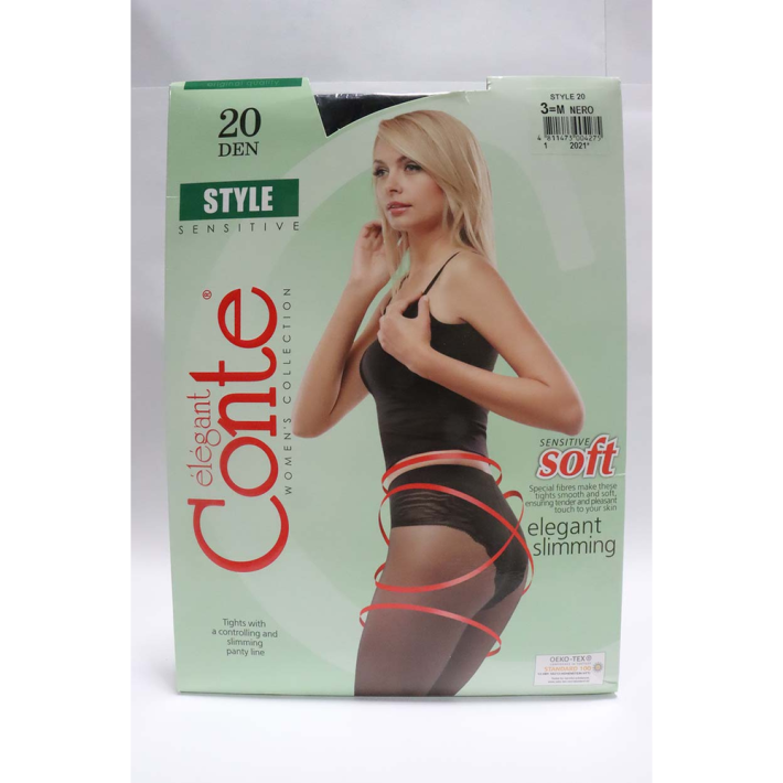 КОЛГОТКИ STYLE 20 ЖЕН NERO 3 8Х9