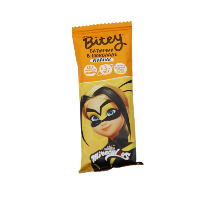 БАТОНЧИК В ШОК. С ФРУКТАМИ BITEY АНАНАС (LADY BUG) 35ГР