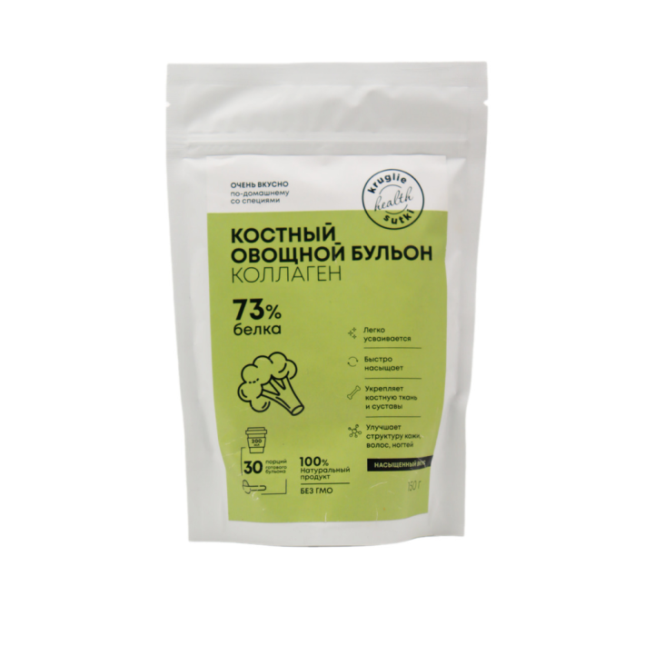 БУЛЬОН КРУГЛЫЕ СУТКИ КОСТНЫЙ ОВОЩНОЙ 150ГР